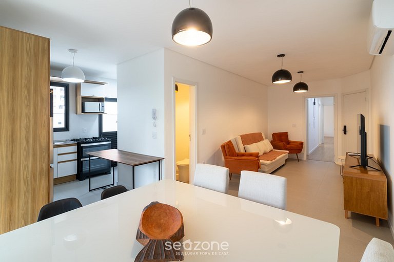 Apto c/ Jacuzzi a 220 m da Praia ARF0504