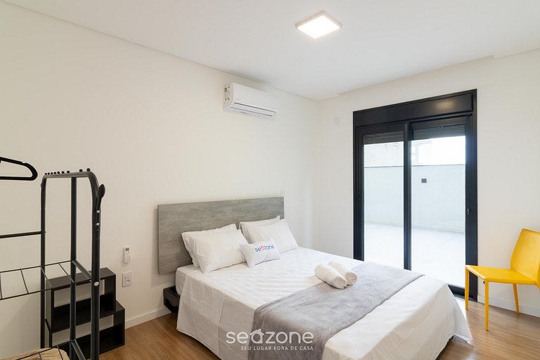 Apto c/ Jacuzzi a 220 m da Praia ARF0504