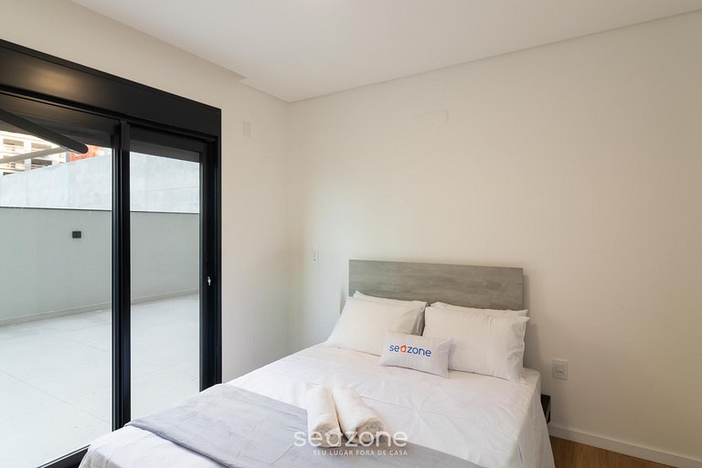 Apto c/ Jacuzzi a 220 m da Praia ARF0504