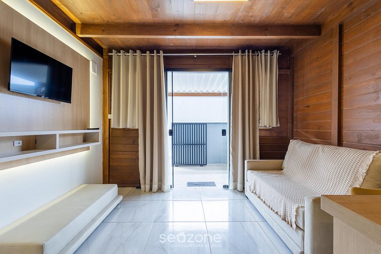 Chalé em cond. c/ churrasqueira e fogueira VIL0004