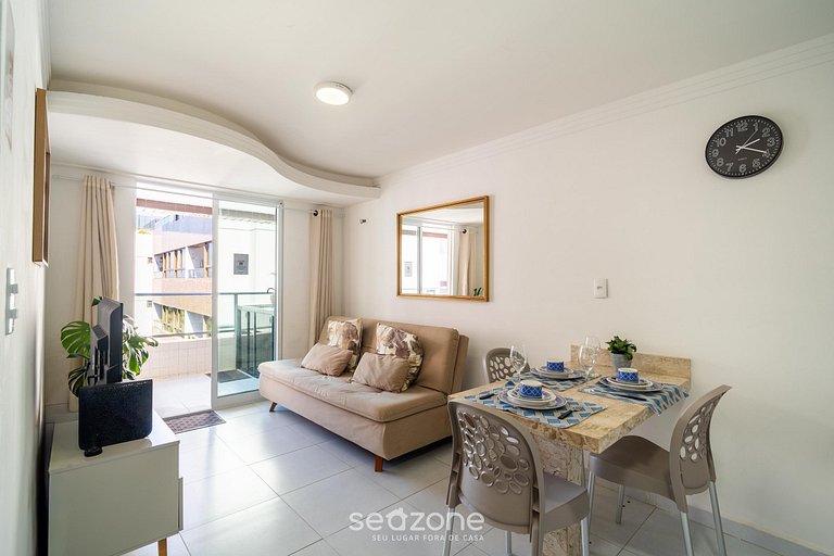 Apartamento charmoso a 110 metros da praia VEM0306