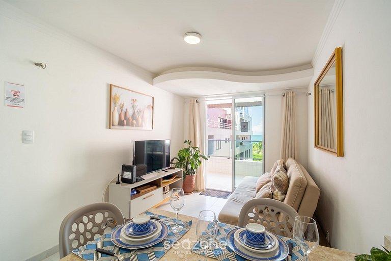 Apto em Cond. c/ Piscina a 110m da Praia VEM0306