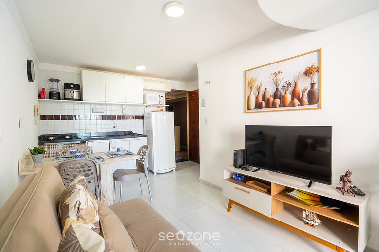 Apartamento charmoso a 110 metros da praia VEM0306
