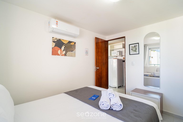 Apartamento charmoso a 110 metros da praia VEM0306