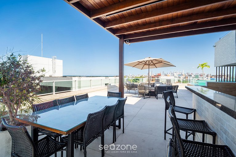 Apto em Cond. c/ Piscina a 110m da Praia VEM0306