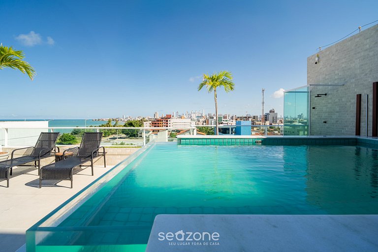 Apto en Cond. c/ Piscina 110 m de la Playa VEM0306