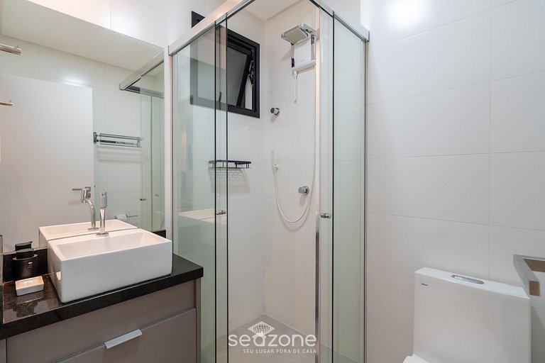 Apartamento aconchegante com vista para o mar