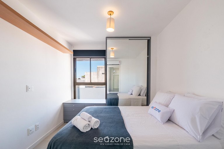 Apto en edif. c/ piscina, a 800 m del mar EDF0208