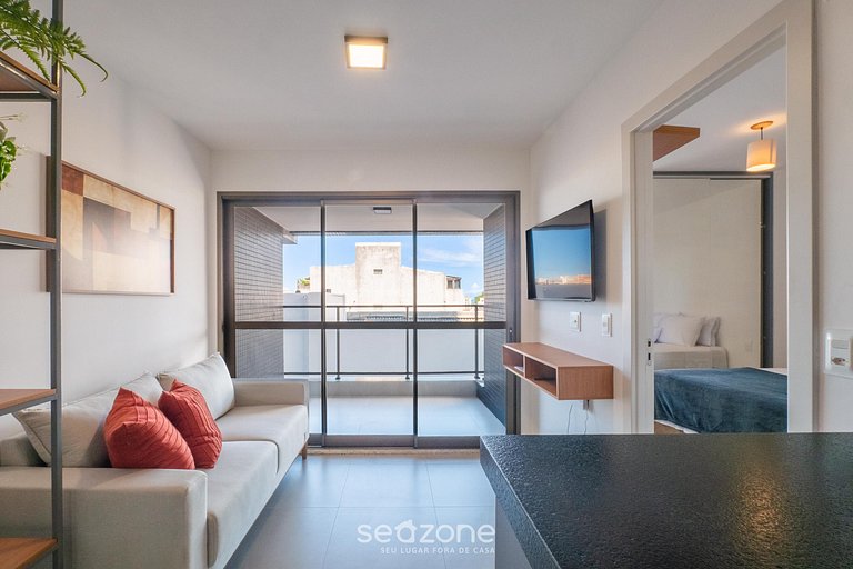 Apto em edif. c/ piscina a 800 m do mar EDF0208