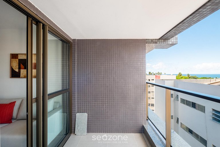 Apto en edif. c/ piscina, a 800 m del mar EDF0208