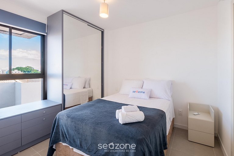 Apto em edif. c/ piscina a 800 m do mar EDF0208