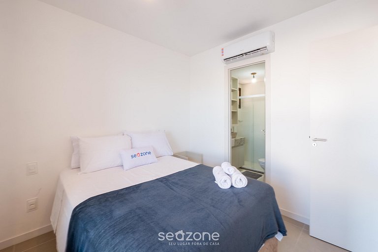 Apto en edif. c/ piscina, a 800 m del mar EDF0208