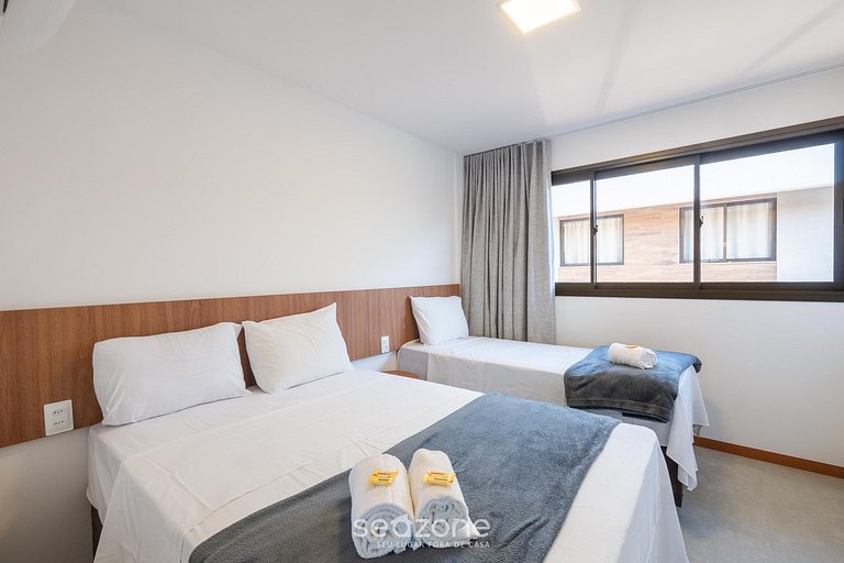 Apto en Cond. c/ Piscina 140 m de la Playa VII0107