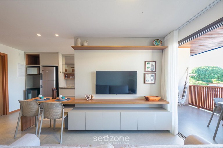 Apto en Cond. c/ Piscina 140 m de la Playa VII0107