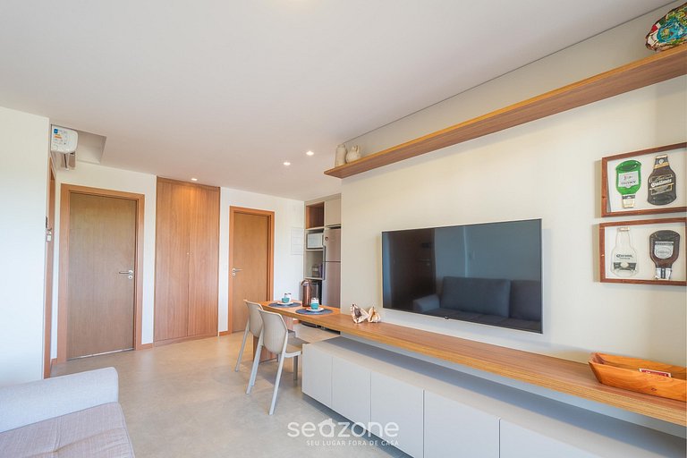 Apto en Cond. c/ Piscina 140 m de la Playa VII0107