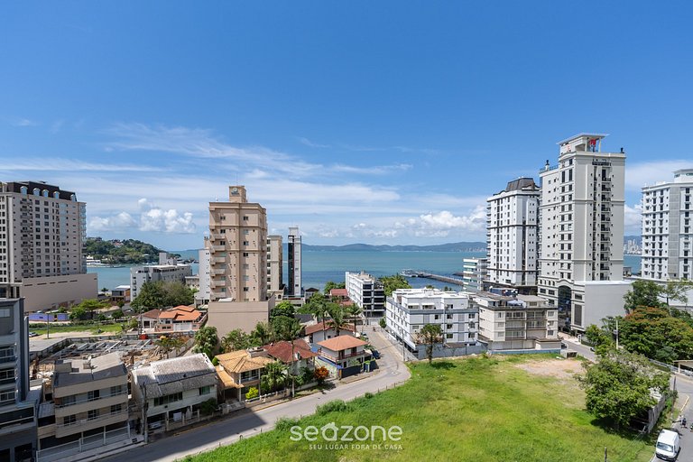 Apartamento aconchegante com vista para o mar