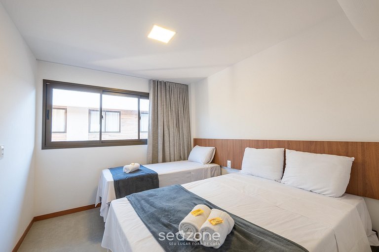 Apto em Cond. c/ Piscina a 140 m da Praia VII0107