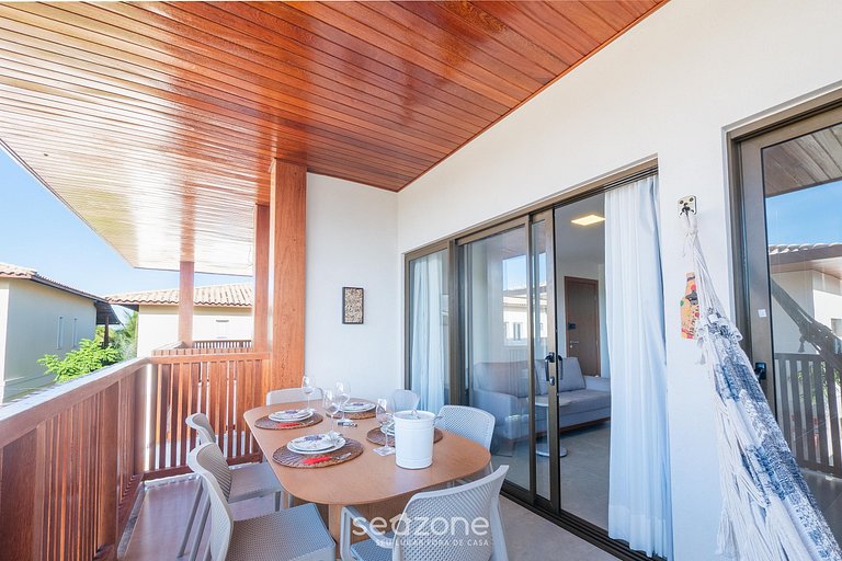 Apto en Cond. c/ Piscina 140 m de la Playa VII0107