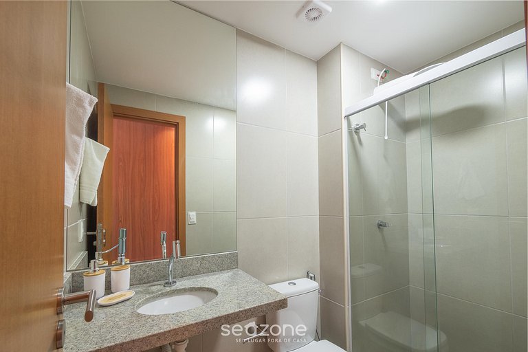 Apto en Cond. c/ Piscina 140 m de la Playa VII0107