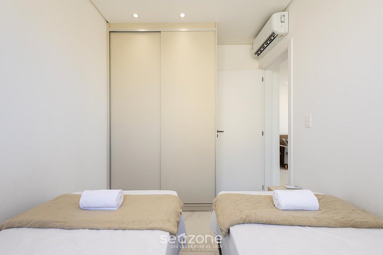 Apto c/ churrasqueira a 500m da praia STW1506