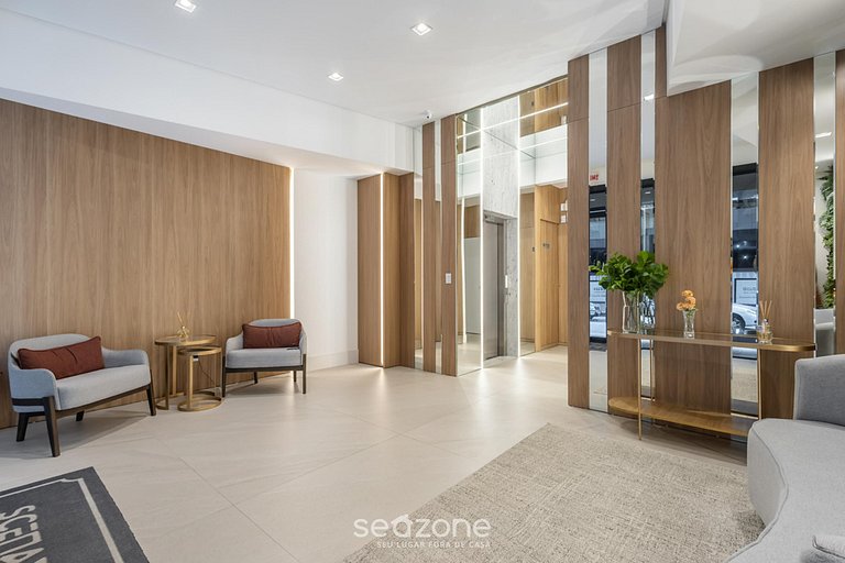 Apto c/ Churrasqueira a 500 m da Praia STW1206