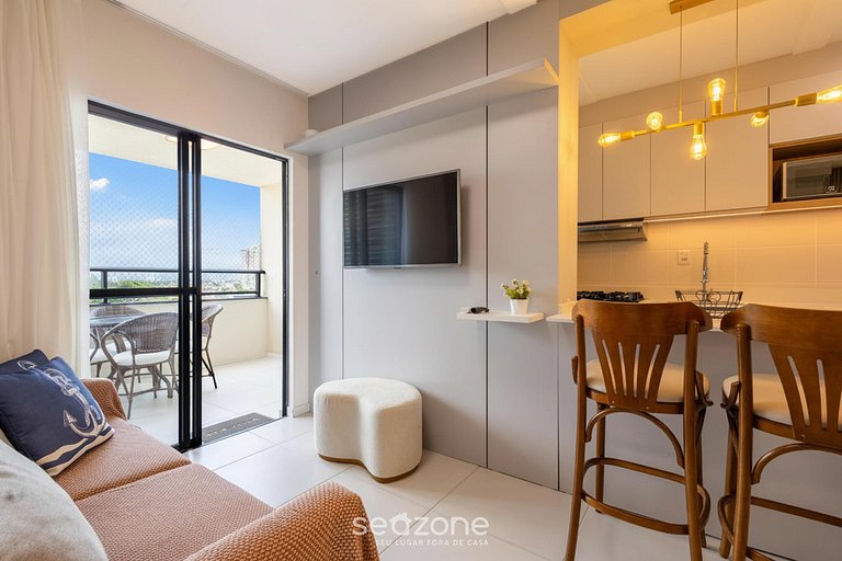 Apto c/ parrilla en condominio c/ piscina SKL0707