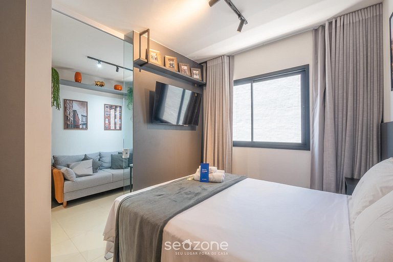 Apto c/ suíte e cond. c/ academia na Graça HGR0204