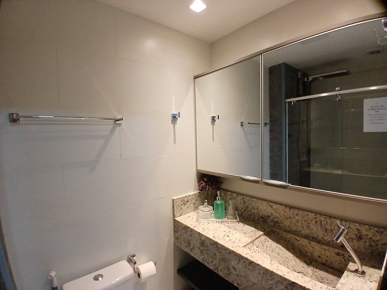 Estúdio Vista Parcial Mar a 300m Praia PSP0809