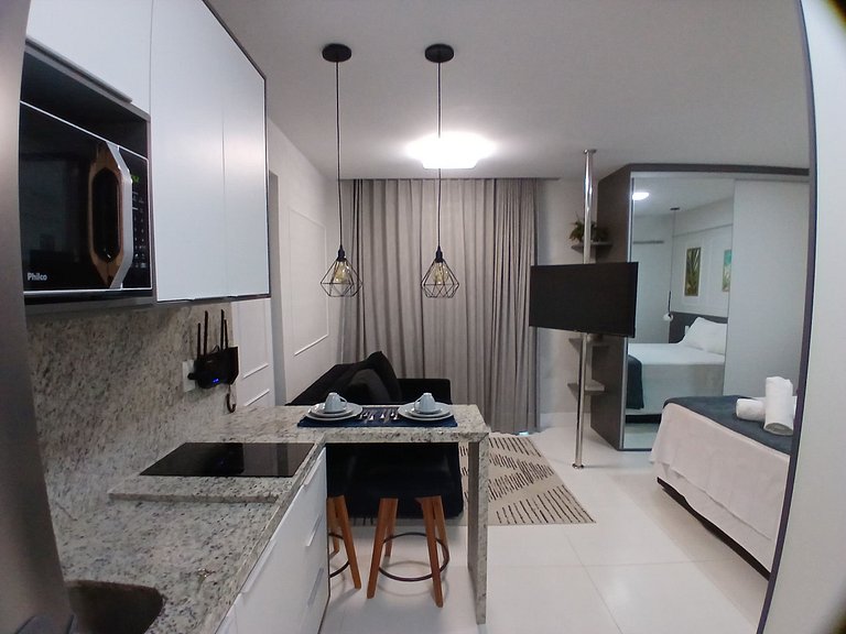 Studio Vista Parcial al Mar 300 m de Playa PSP0809