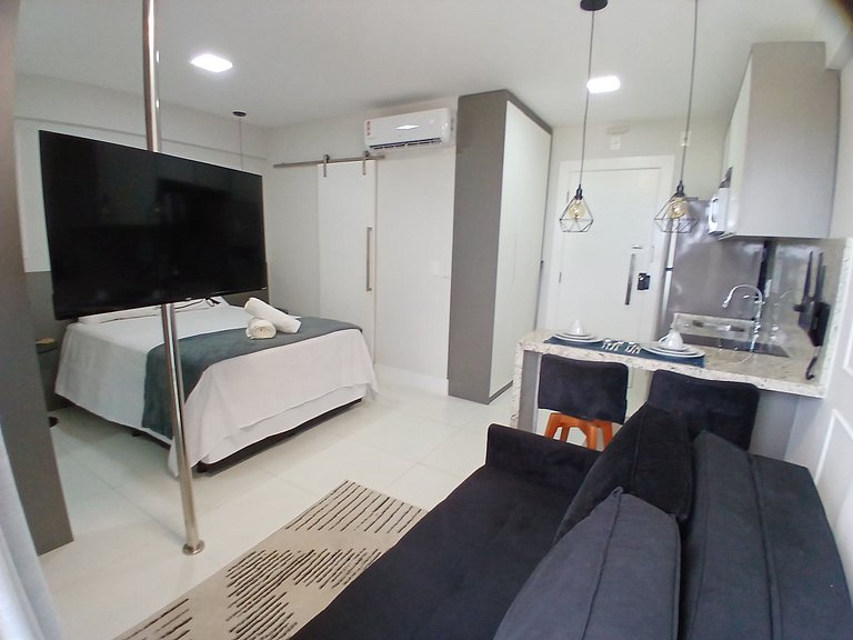 Studio Vista Parcial al Mar 300 m de Playa PSP0809