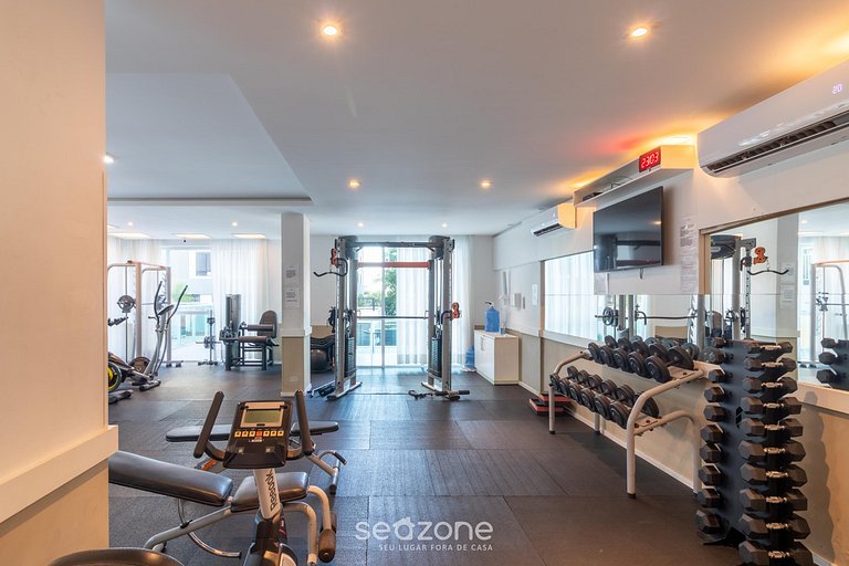 Apto vista mar em Cond. c/ piscina AHRB0801