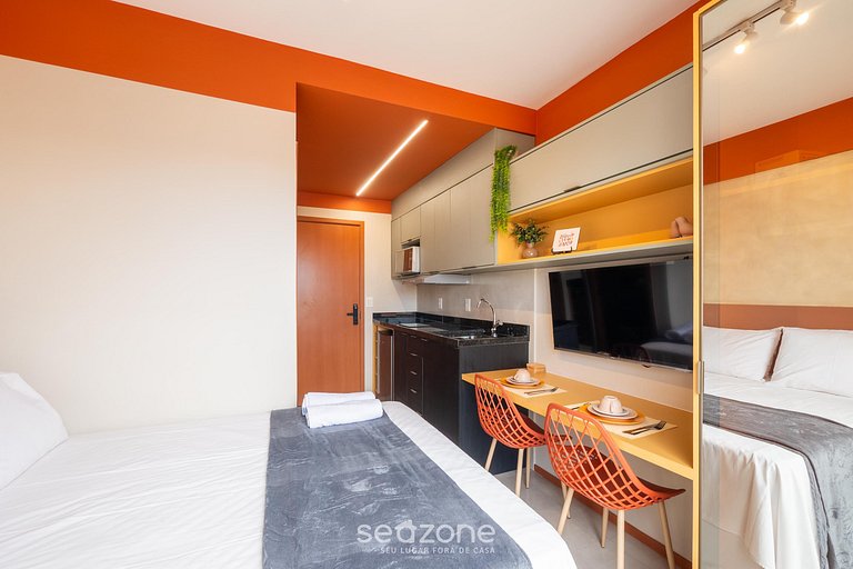 Studio em Cond. c/ Piscina em Piatã ONE0203