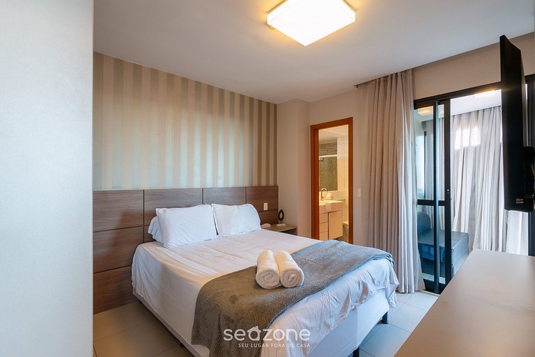 Studio em prédio c/ piscina em Salvador BRS2405