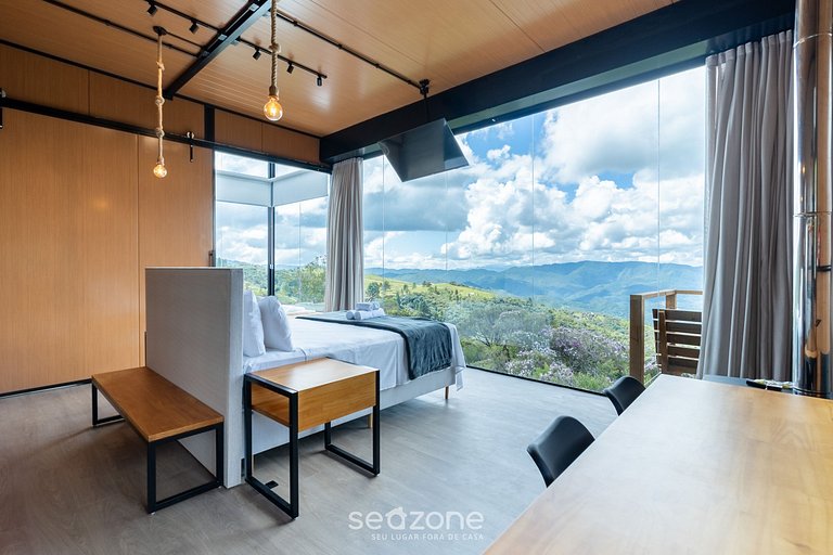 Cabana com vista panorâmica da Serra VST043