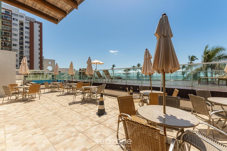 Apt vista lateral mar en cond c/ piscina SRC0303