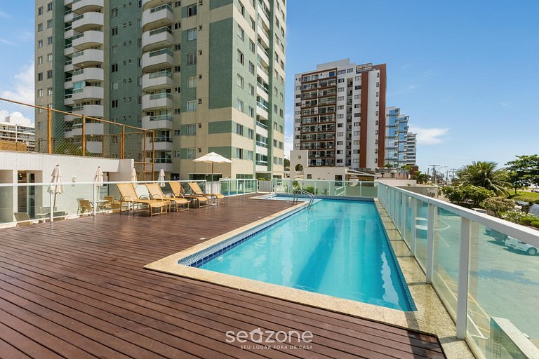 Apt vista lateral mar en cond c/ piscina SRC0303