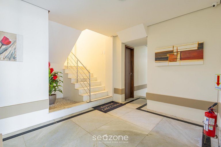 Apto c/ churrasq. a 210 do mar, Piçarras LCR0301