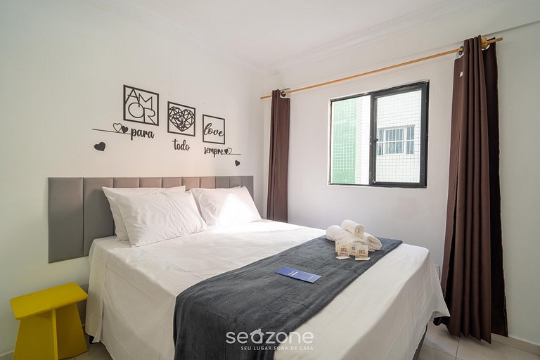 Apto 2 Quartos a 260m da Praia EMH0104