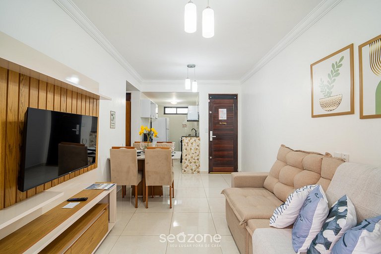 Apto de 2 Dormitorios a 260 m de la Playa EMH0104