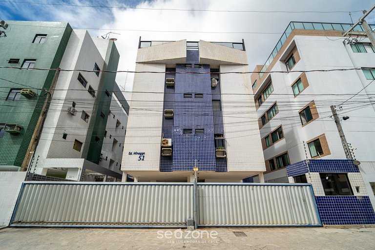 Apto 2 Quartos a 260m da Praia EMH0104