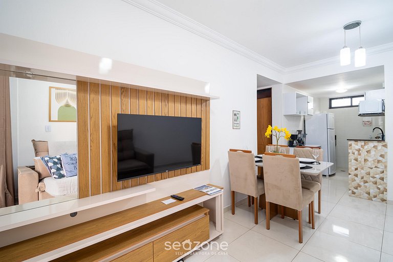 Apto 2 Quartos a 260m da Praia EMH0104