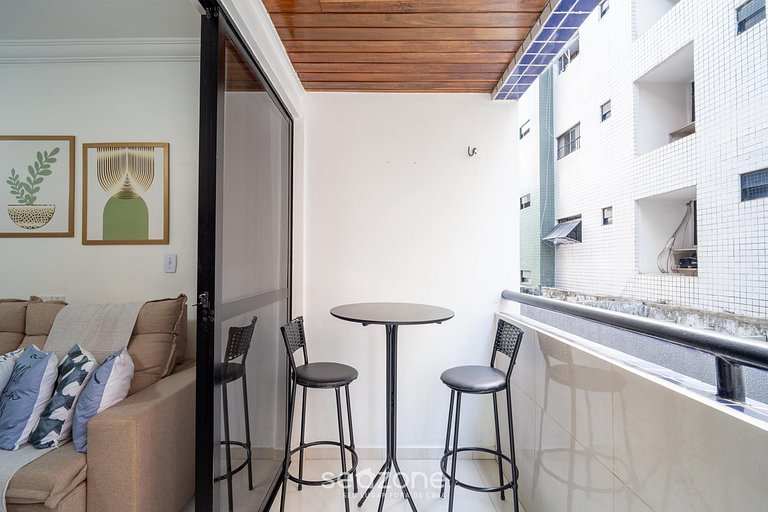 Apto 2 Quartos a 260m da Praia EMH0104