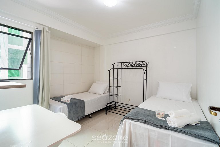 Apto 2 Quartos a 260m da Praia EMH0104