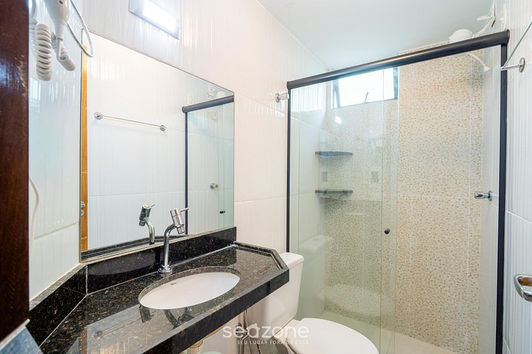 Apto 2 Quartos a 260m da Praia EMH0104