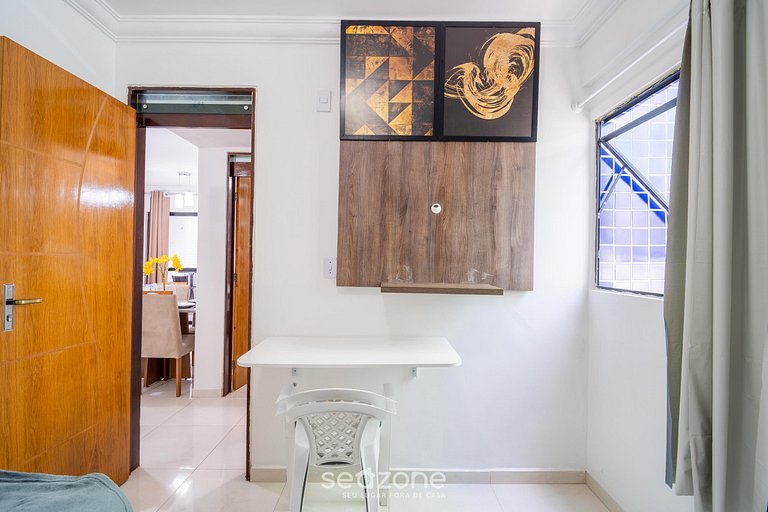 Apto de 2 Dormitorios a 260 m de la Playa EMH0104