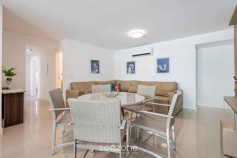 Apto c/ churrasq. a 450m da praia EST0404