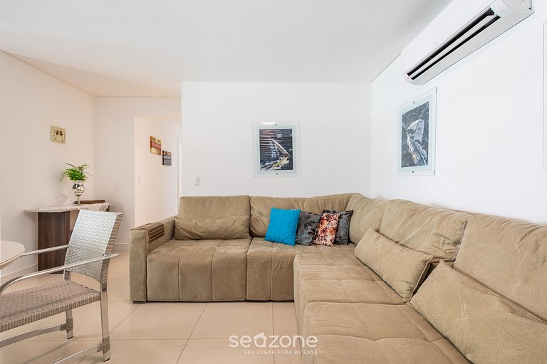 Apto c/ churrasq. a 450m da praia EST0404