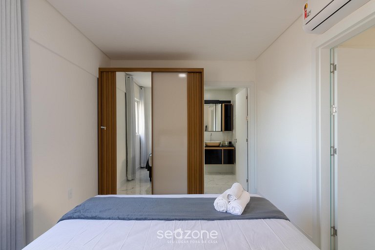 Apto c/ Churrasq. a 550m da Praia GEV1701