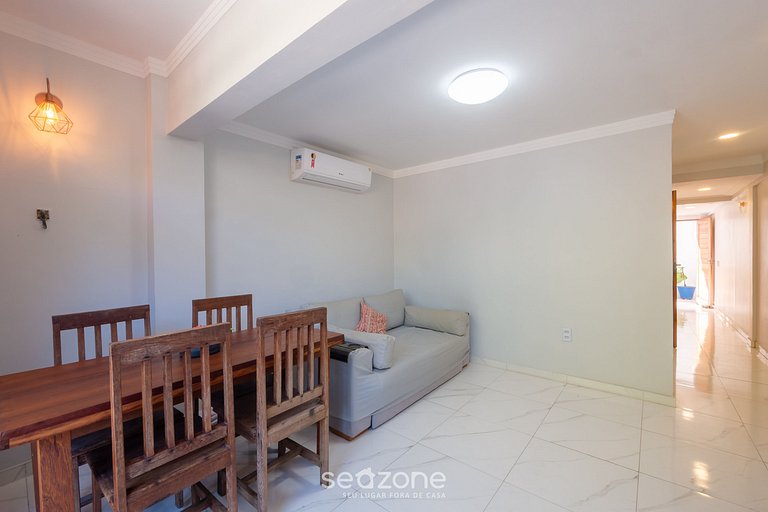 Apto 2Q c/ acesso direto à praia VSM0001