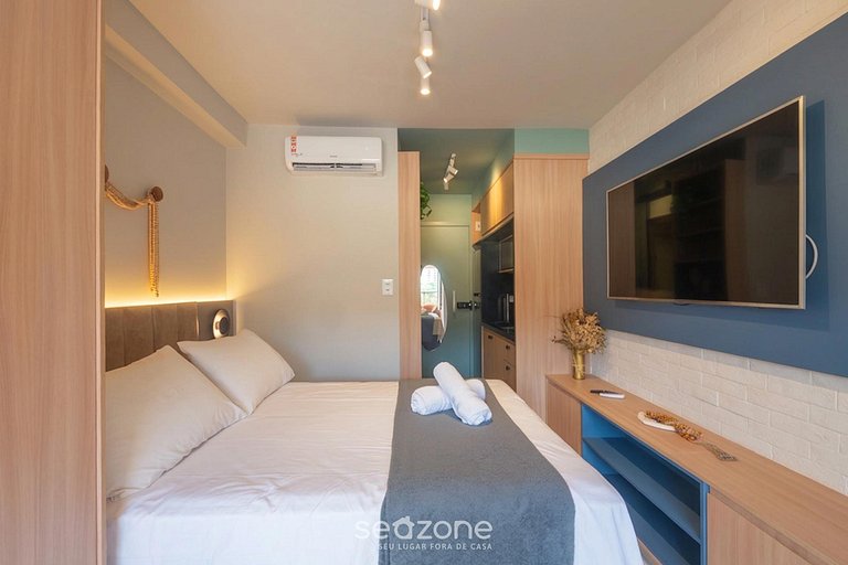 Studio em Cond. c/ piscina em Armação SMT0207